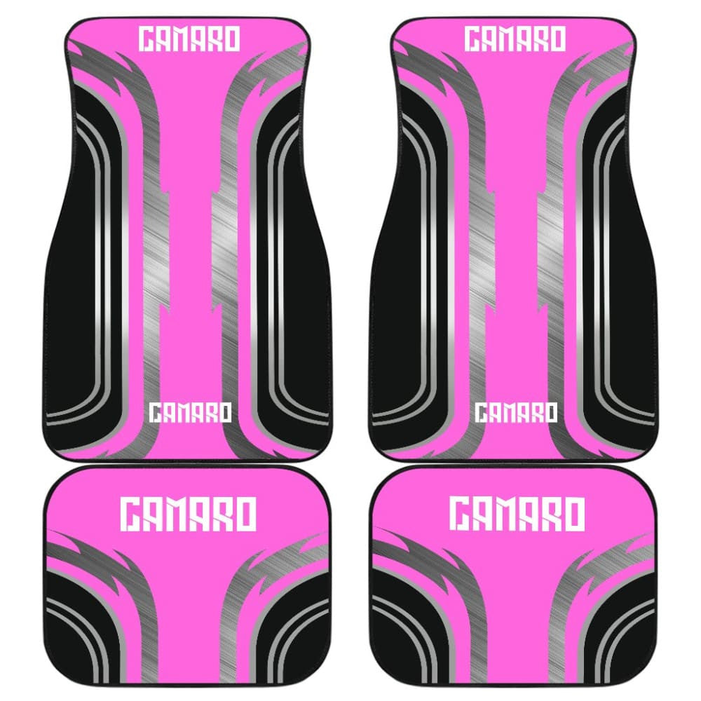 Pink Black Camaro White Letter Car Accessories Car Floor Mats