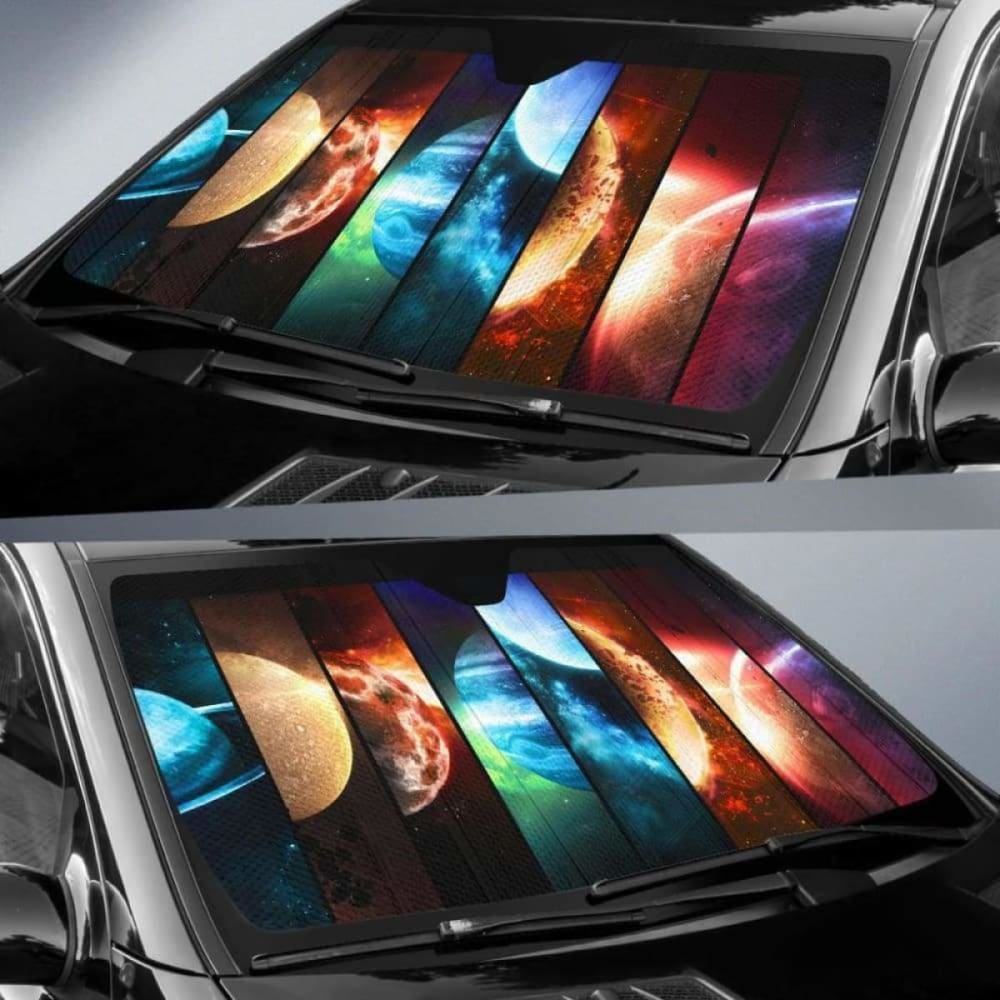 Planets Car Sun Shades