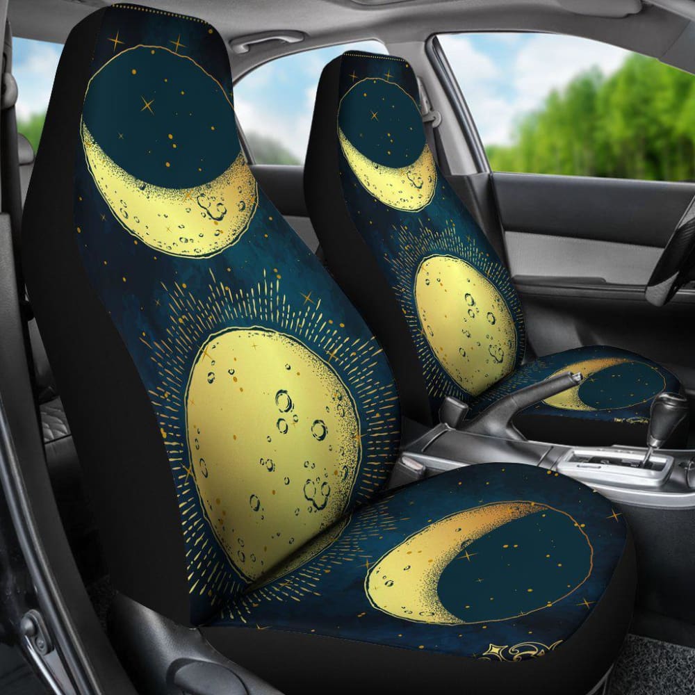 Sun And Moon Galaxy Car Seat Covers