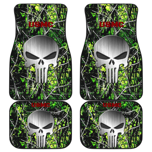 Toxic US Marine Corps Punisher Print Design Car Floor Mats