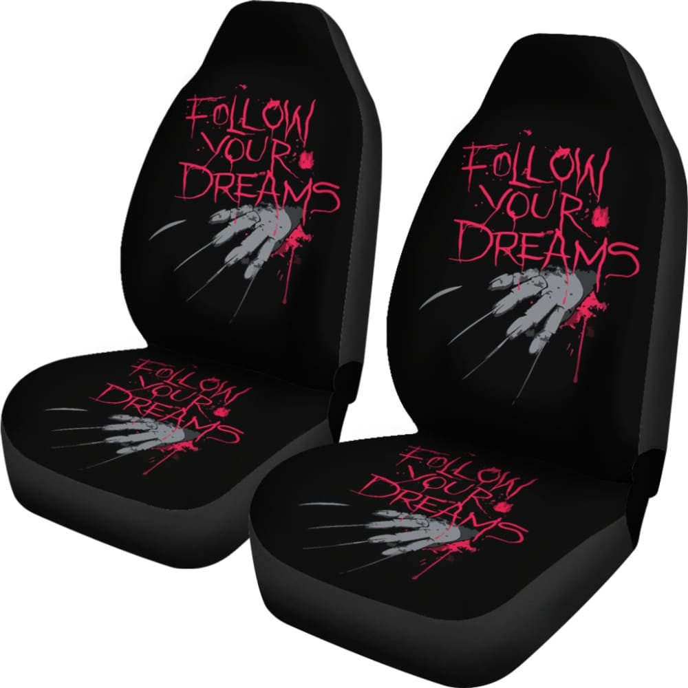 Freddy Krueger Follow Your Dreams Nightmare On Elm Street Car Seat Covers