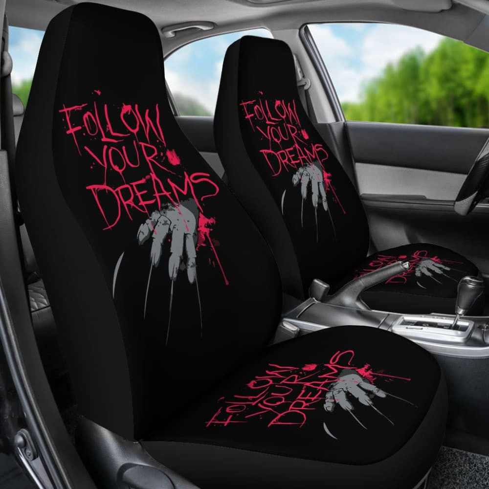 Freddy Krueger Follow Your Dreams Nightmare On Elm Street Car Seat Covers