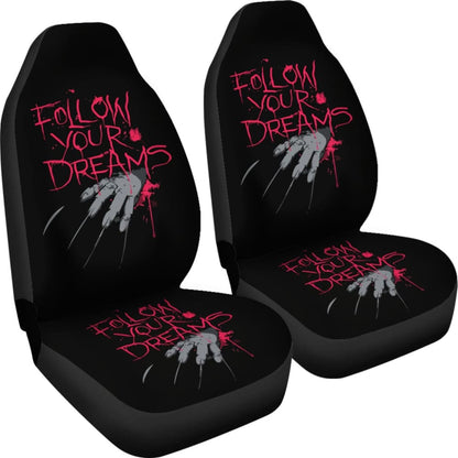 Freddy Krueger Follow Your Dreams Nightmare On Elm Street Car Seat Covers