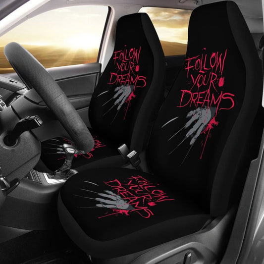 Freddy Krueger Follow Your Dreams Nightmare On Elm Street Car Seat Covers