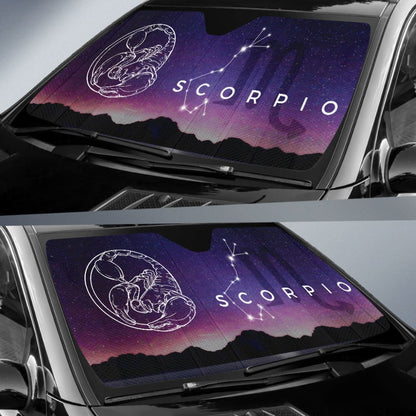Zodiac Scorpio Nite Car Auto Sun Shades