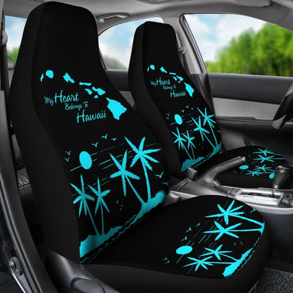 My Heart Belongs To Hawaii Car Seat Covers