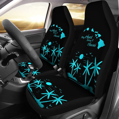 My Heart Belongs To Hawaii Car Seat Covers