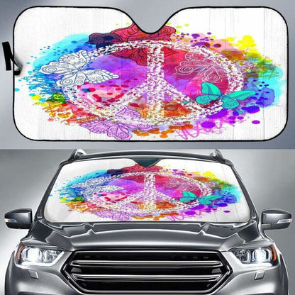 Colors Of Peace Auto Sun Shade