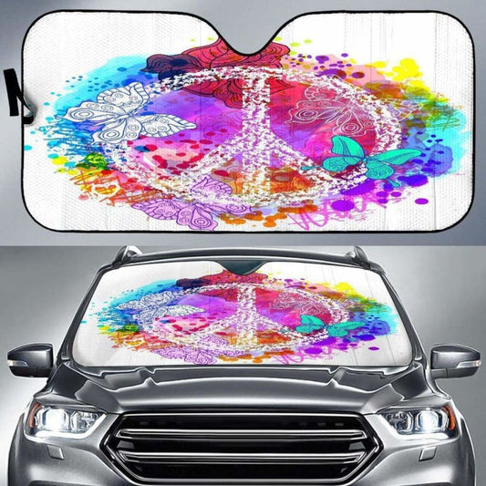Colors Of Peace Auto Sun Shade