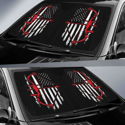 Bow Hunter Flag Auto Sun Car Shades