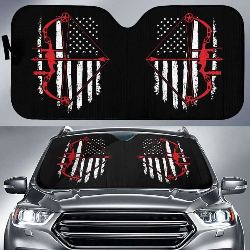Bow Hunter Flag Auto Sun Car Shades