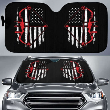 Bow Hunter Flag Auto Sun Car Shades