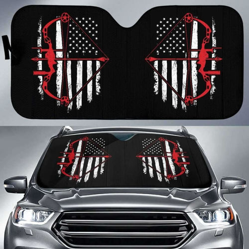 Bow Hunter Flag Auto Sun Car Shades