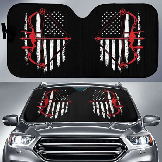 Bow Hunter Flag Auto Sun Car Shades