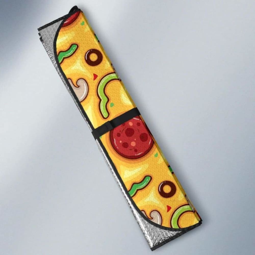 Pizza Texture Pattern Car Auto Sun Shades