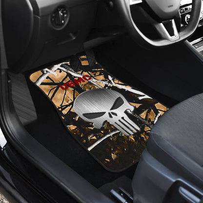 Outshine Camouflage US Marine Corps Punisher Print Design Car Floor Mats