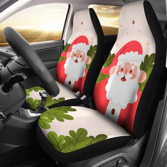 Cute Christmas Santa Claus Car Seat Covers