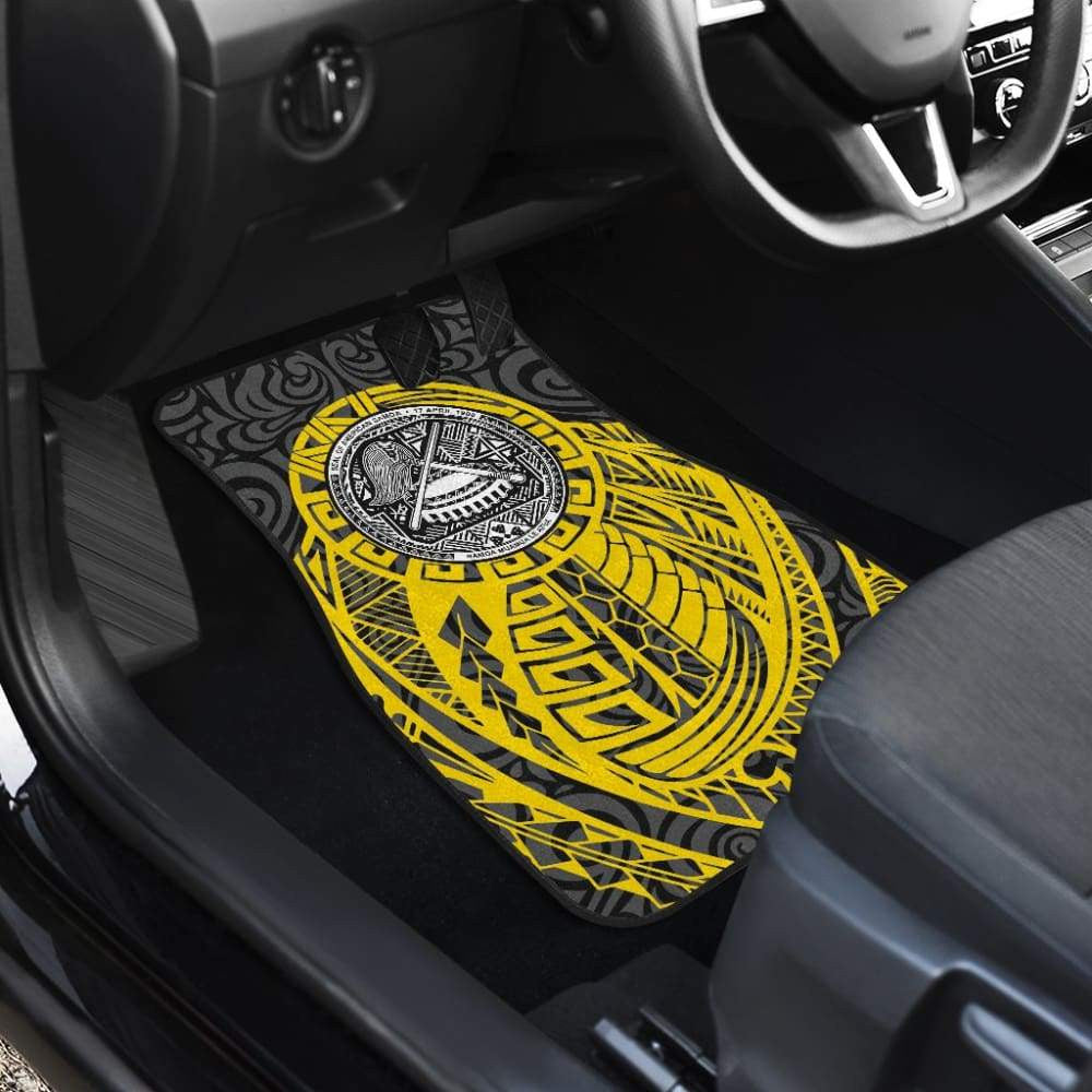 Samoa Coat Of Arms Fall In The Wave Car Floor Mats
