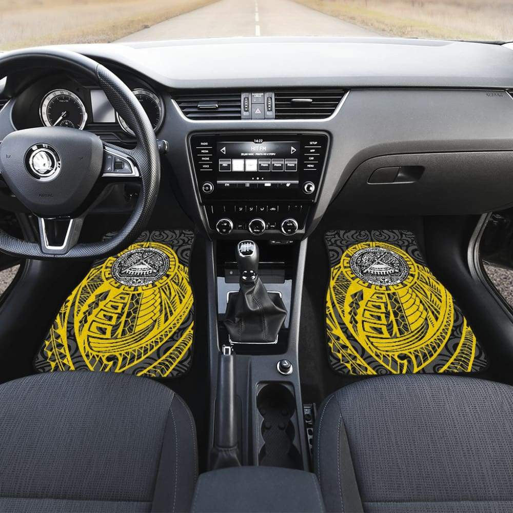 Samoa Coat Of Arms Fall In The Wave Car Floor Mats