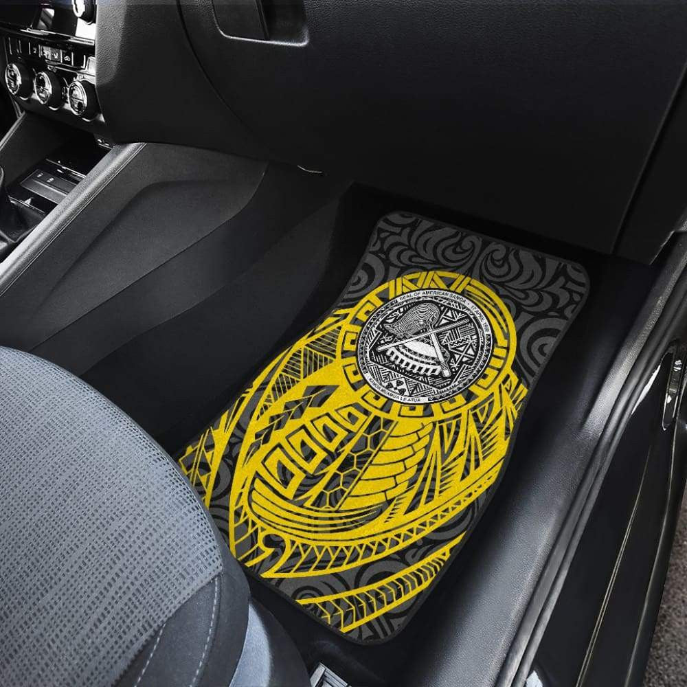 Samoa Coat Of Arms Fall In The Wave Car Floor Mats