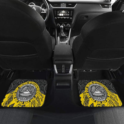Samoa Coat Of Arms Fall In The Wave Car Floor Mats