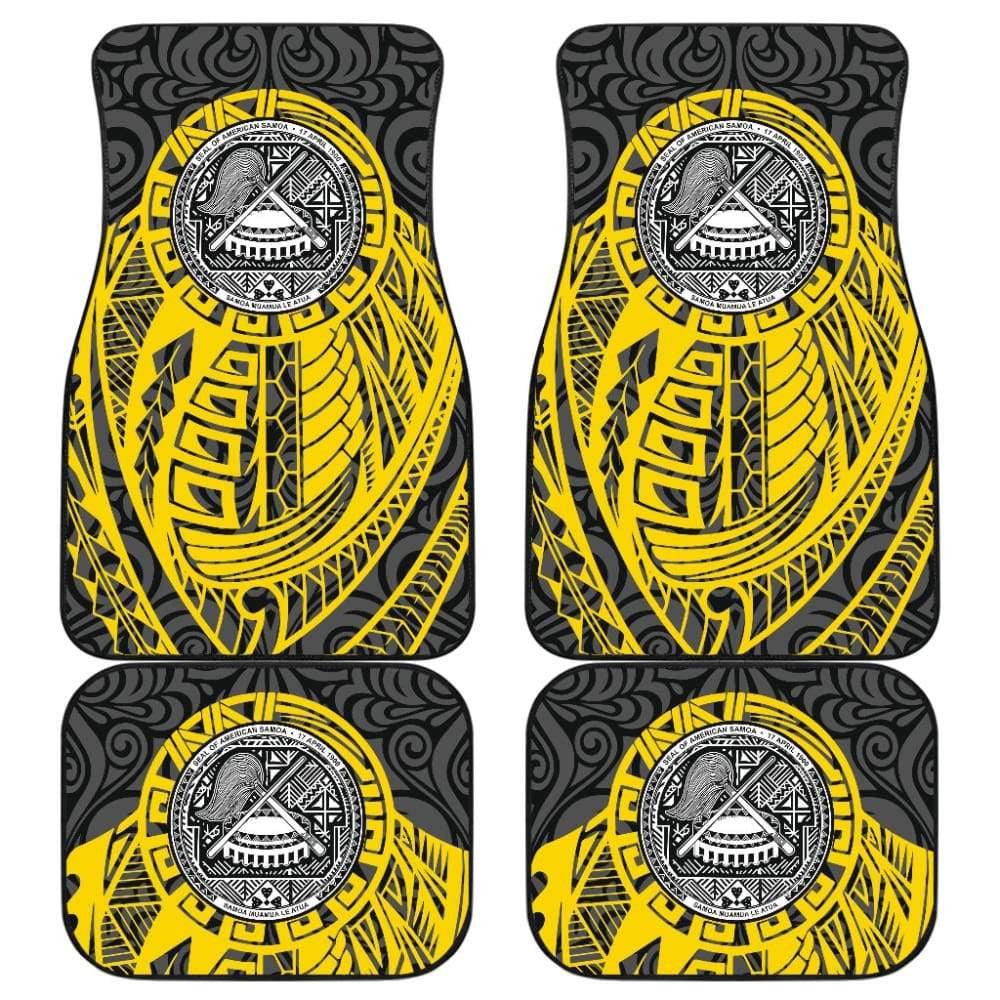 Samoa Coat Of Arms Fall In The Wave Car Floor Mats