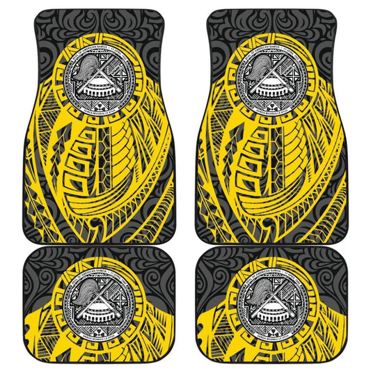Samoa Coat Of Arms Fall In The Wave Car Floor Mats