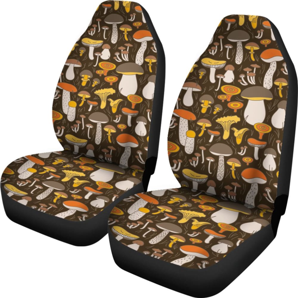 Pattern Print Mushroom Car Seat Covers