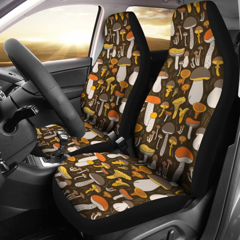 Pattern Print Mushroom Car Seat Covers