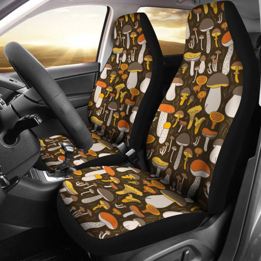 Pattern Print Mushroom Car Seat Covers