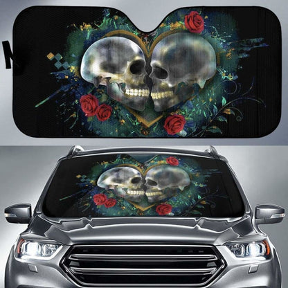 Skull Love Car Sun Shades Amazing Gift Ideas