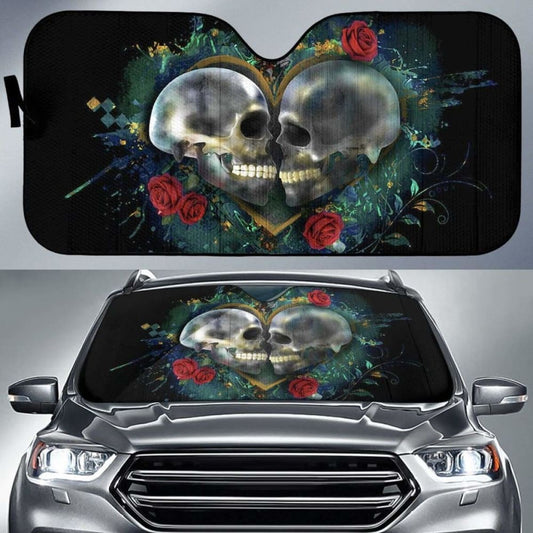 Skull Love Car Sun Shades Amazing Gift Ideas