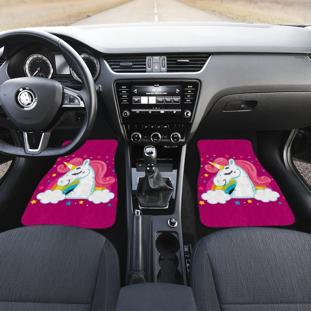 Amazing LGBT Unicorn Pink Themed Car Floor Mats