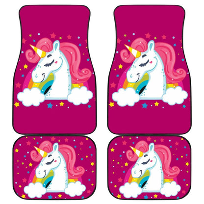 Amazing LGBT Unicorn Pink Themed Car Floor Mats