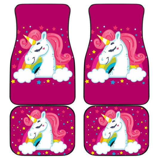 Amazing LGBT Unicorn Pink Themed Car Floor Mats