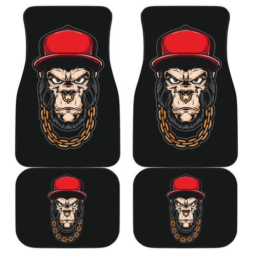 Cool Badass Monkey King Animal Car Floor Mats