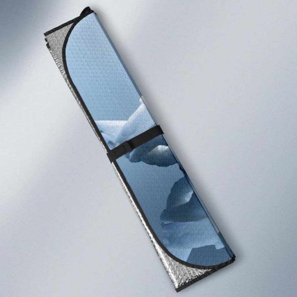 Swans Love Heart Romantic Swans Lovebirds Pair Hd Car Sun Shade