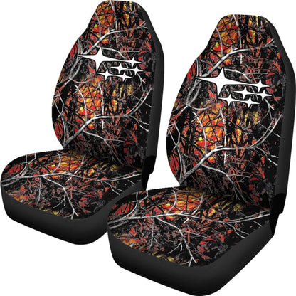 Wildfire Camouflage Subaru Printed Car Seat Covers