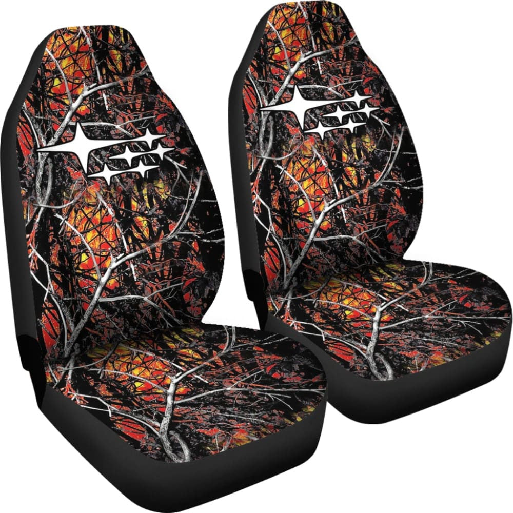 Wildfire Camouflage Subaru Printed Car Seat Covers
