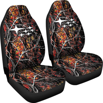Wildfire Camouflage Subaru Printed Car Seat Covers
