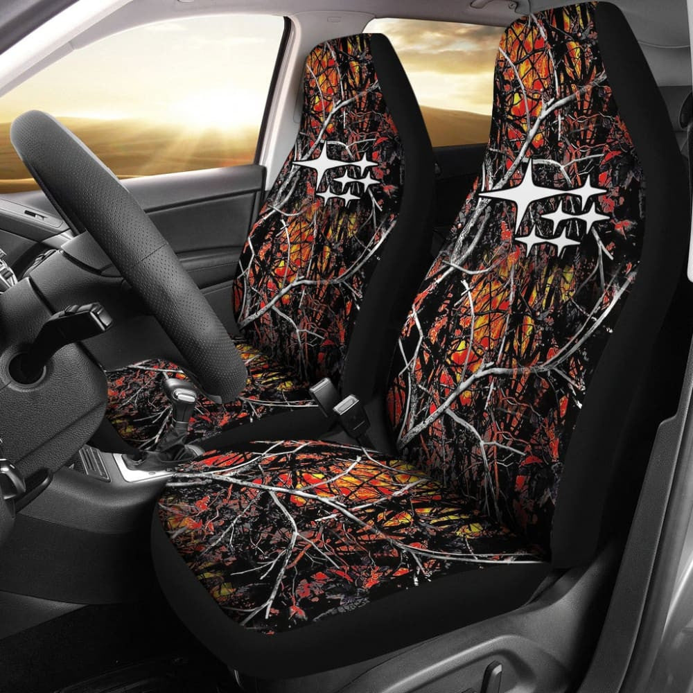 Wildfire Camouflage Subaru Printed Car Seat Covers