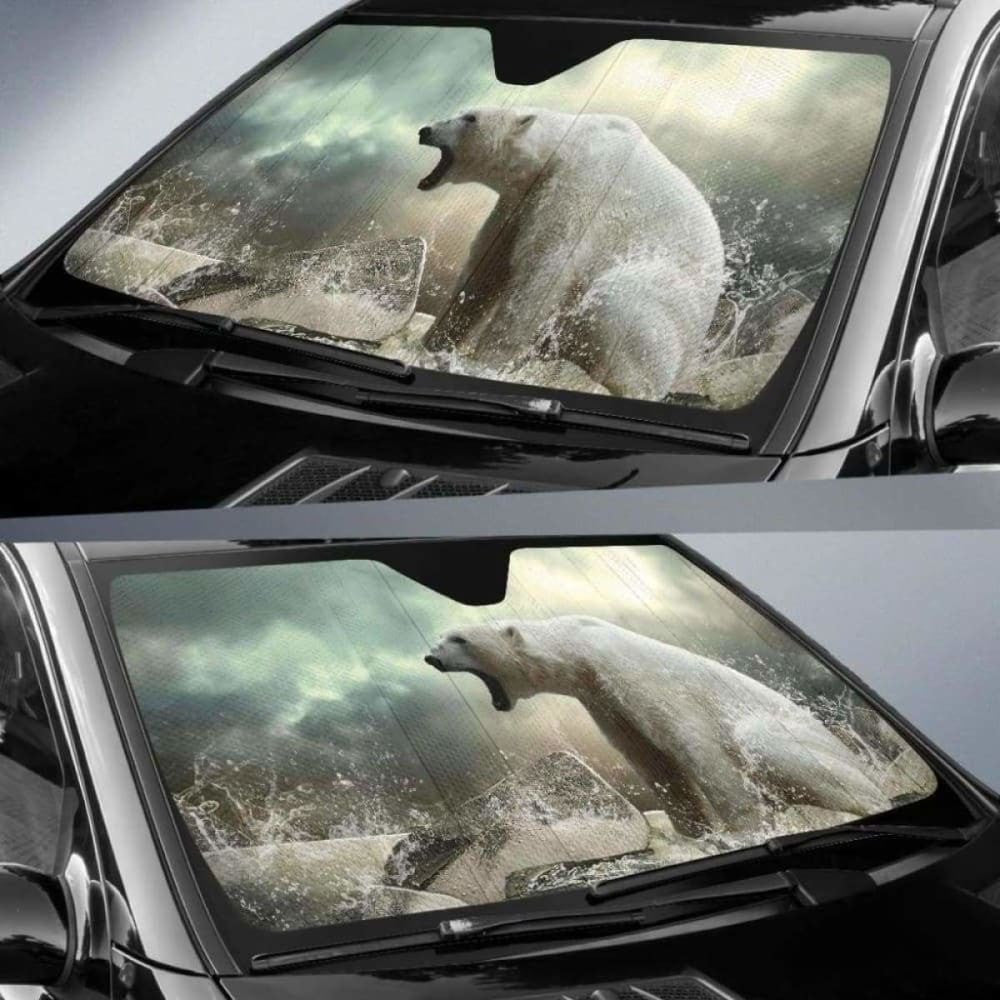 Polar Bear Roar Auto Sun Shades
