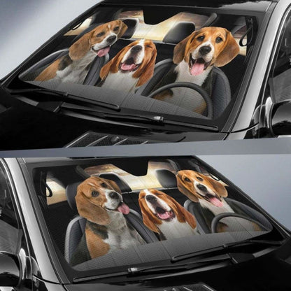 Beagle Dog Auto Sun Shade Car Sun Visor Funny