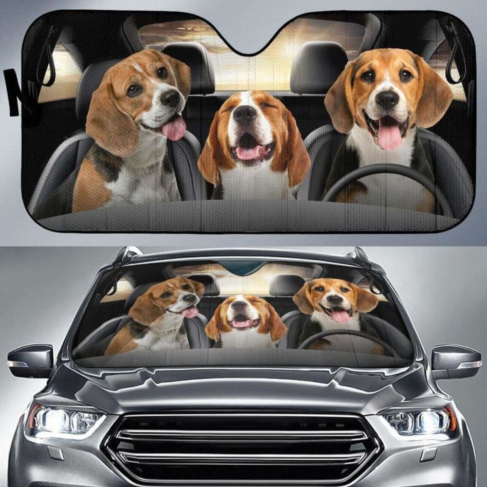 Beagle Dog Auto Sun Shade Car Sun Visor Funny