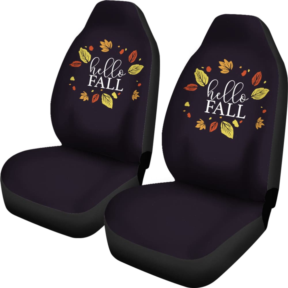 Sweet Car Decoration Hello Fall Car Seat Covers