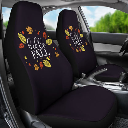 Sweet Car Decoration Hello Fall Car Seat Covers