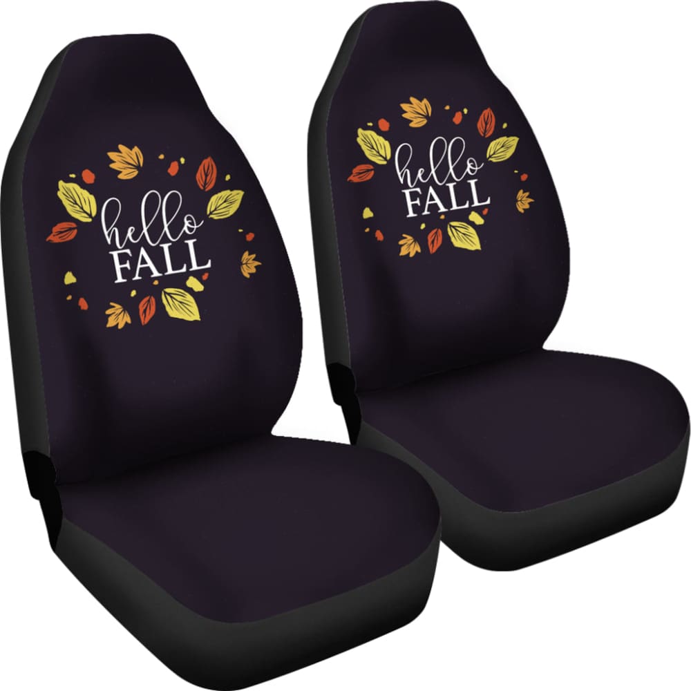 Sweet Car Decoration Hello Fall Car Seat Covers
