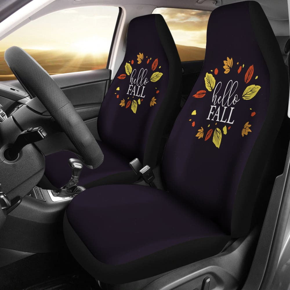 Sweet Car Decoration Hello Fall Car Seat Covers