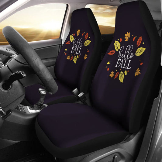 Sweet Car Decoration Hello Fall Car Seat Covers