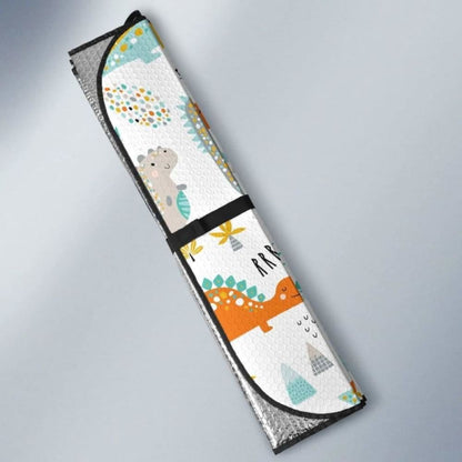 Cute Funny Kids Dinosaurs Pattern Car Auto Sun Shades